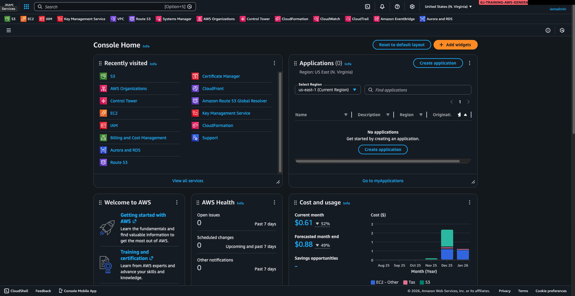 Gage's AWS Environment Home